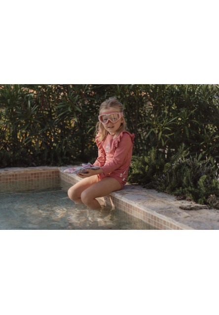 Plavecké triko dlouhý rukáv Dreamy Pink Sparkle vel. 62/68