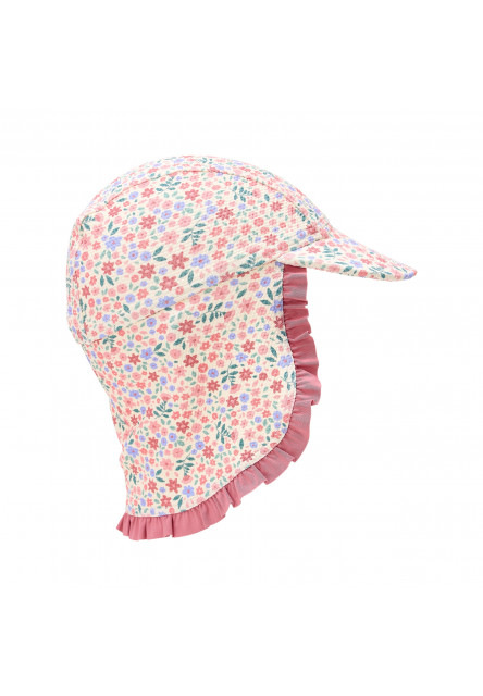 Plážová šiltovka s ochranou krku Dreamy Flowerfield veľ. 1