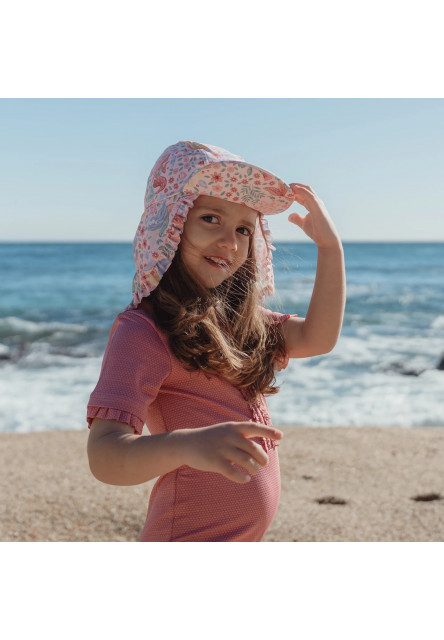 Plážová šiltovka s ochranou krku Dreamy Mermaid veľ. 1