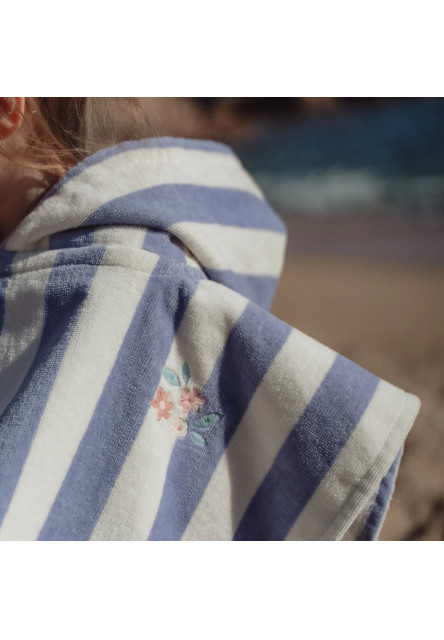 Plážové pončo Dreamy Purple Stripe