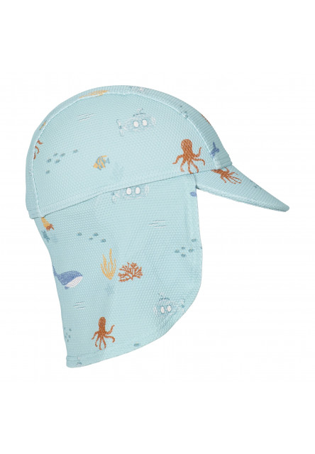 Plážová šiltovka s ochranou krku Ocean Friends veľ. 2