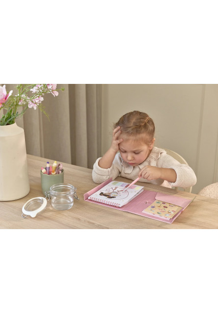 Omalovánky s vodovkami a samolepkami Rosa Fairy Garden