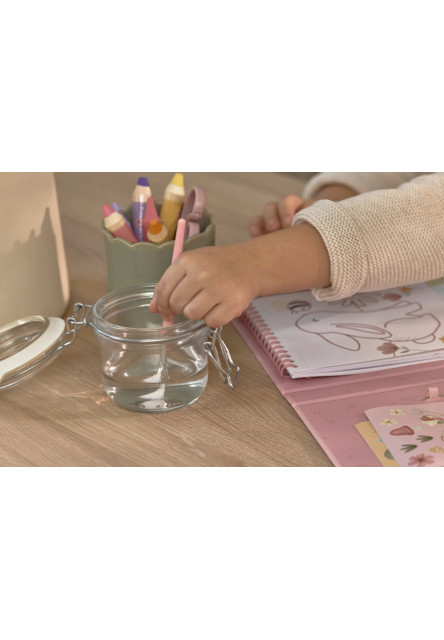 Omalovánky s vodovkami a samolepkami Rosa Fairy Garden