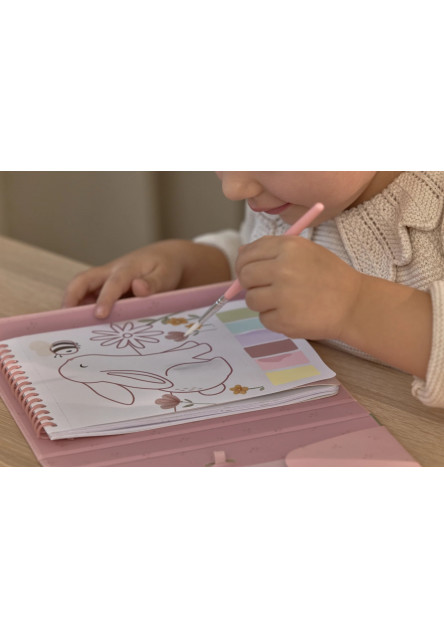 Omalovánky s vodovkami a samolepkami Rosa Fairy Garden