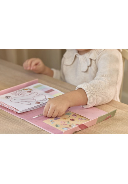 Omalovánky s vodovkami a samolepkami Rosa Fairy Garden