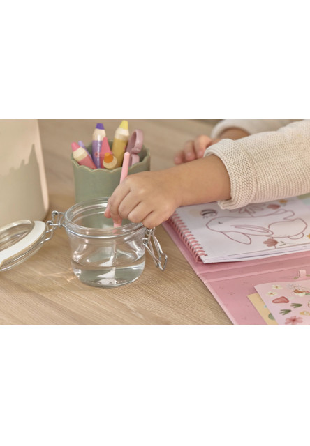 Omalovánky s vodovkami a samolepkami Rosa Fairy Garden