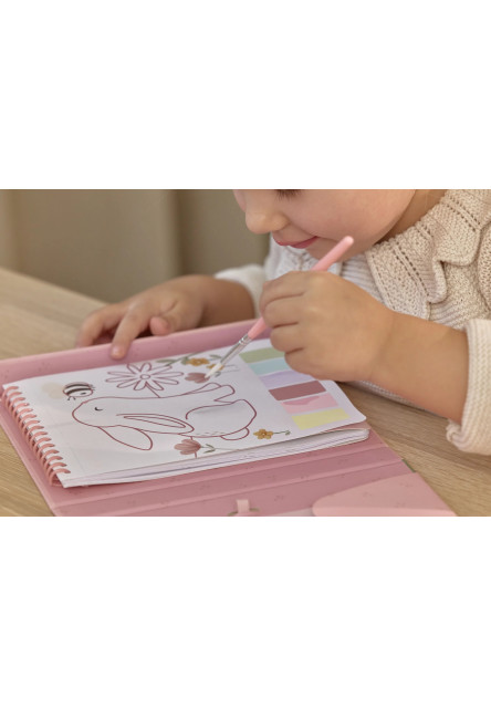 Omalovánky s vodovkami a samolepkami Rosa Fairy Garden