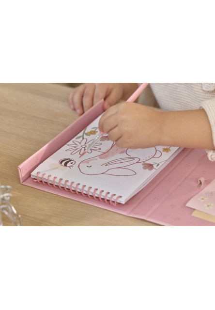 Omalovánky s vodovkami a samolepkami Rosa Fairy Garden