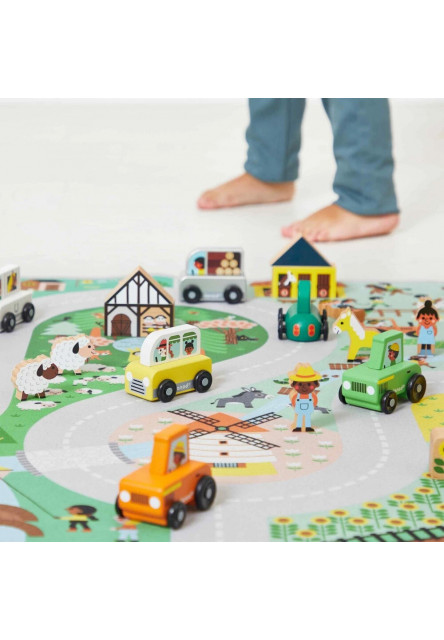 Cross roads Koberec a hracia podložka na zem Na vidieku 120 x 78 cm