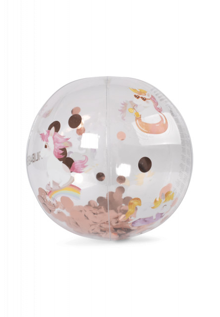 Plážová lopta alfie - unicorn shores confetti