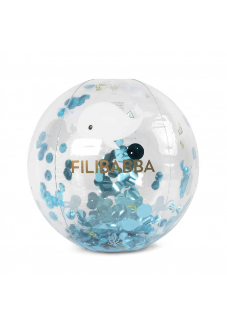 Plážová lopta alfie - christian´s whale tales confetti