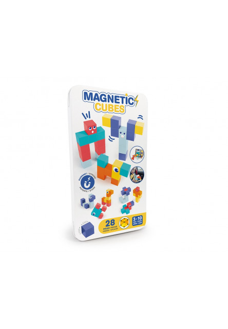 Magnetická stavebnice kostky 28 ks