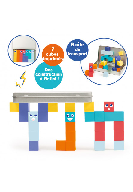 Magnetická stavebnice kostky 28 ks