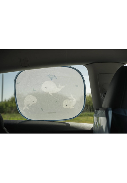 Slnečné clony do auta - christian´s whale tales - 2ks