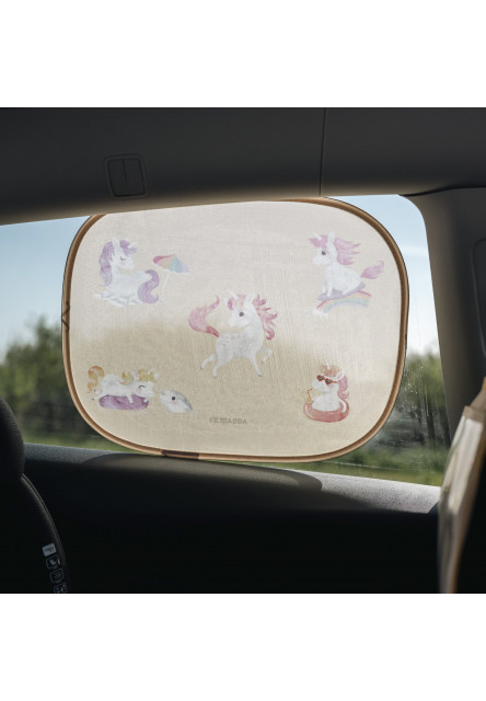 Slnečné clony do auta - unicorn shores - 2ks
