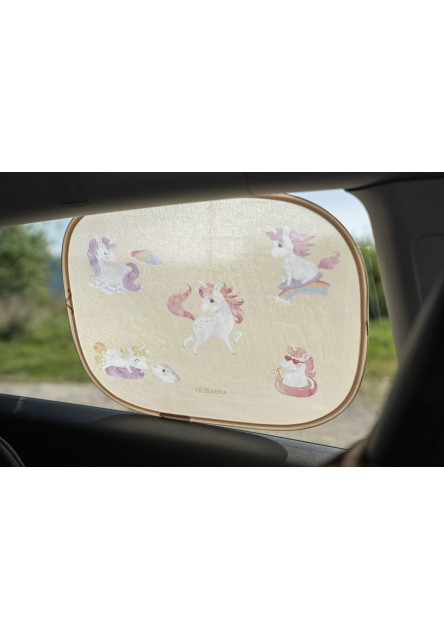 Slnečné clony do auta - unicorn shores - 2ks