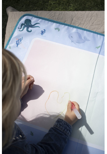 Vodová maliarska podložka - christian´s whale tales