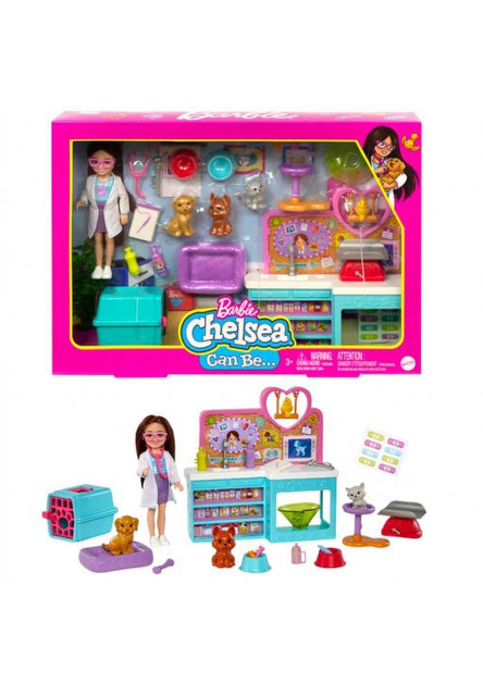 Barbie Chelsea veterinárka herný set 