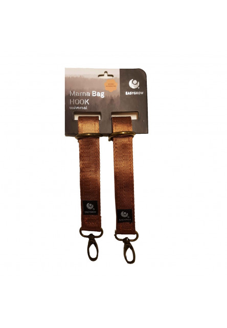 Úchyty pro zavěšení tašky na kočárek Brown