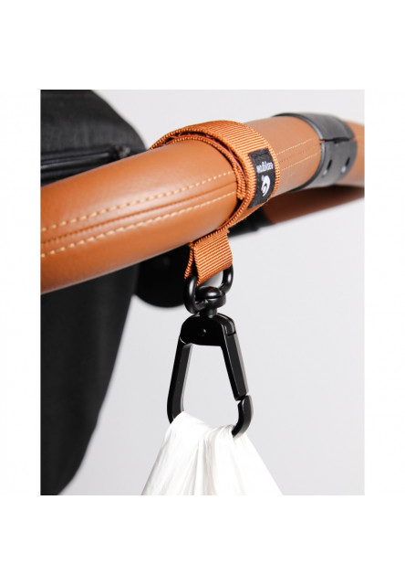 Úchyt velký pro zavěšení tašky na kočárek Brown