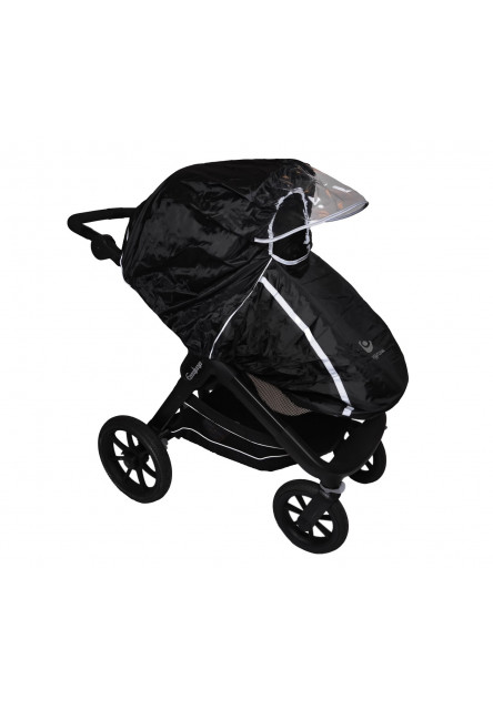 Pláštěnka na kočárek univerzální Black