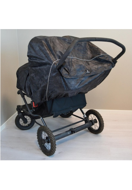 Pláštěnka na kočárek pro dvojčata Camo