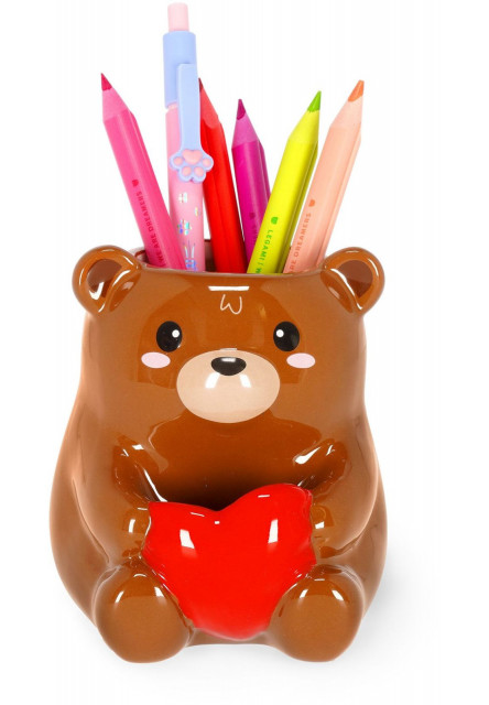 Keramický stojan na ceruzky Legami - Desk Friends - Teddy Bear
