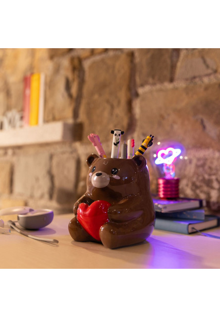 Keramický stojan na ceruzky Legami - Desk Friends - Teddy Bear