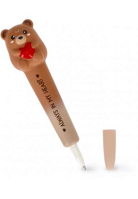 Antistresové gélové pero Legami Squishy Gel Pen - Squeezies - Teddy Bear 0,5 mm