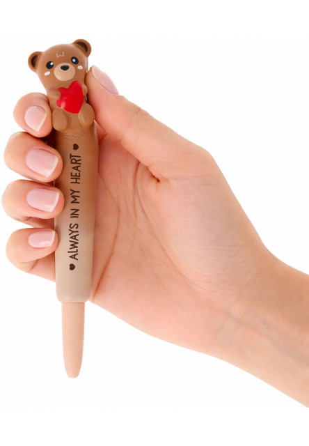 Antistresové gélové pero Legami Squishy Gel Pen - Squeezies - Teddy Bear 0,5 mm