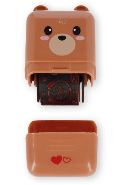 Dekoračná valčeková pečiatka Legami Teddy Bear - Brown
