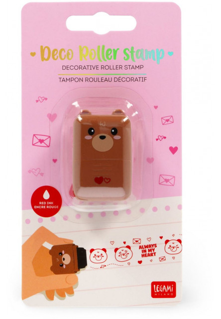 Dekoračná valčeková pečiatka Legami Teddy Bear - Brown