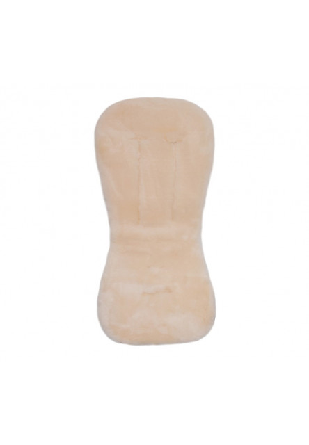 Podložka do kočárku jehněčí kůže Off White