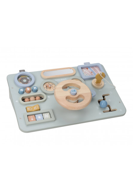 Pult s aktivitami a volantem dřevěný