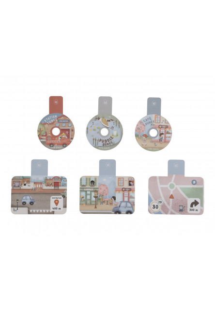 Pult s aktivitami a volantem dřevěný