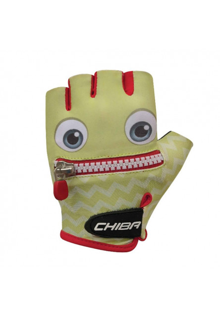 Chiba Detské cyklistické rukavice Cool Kids FACE L