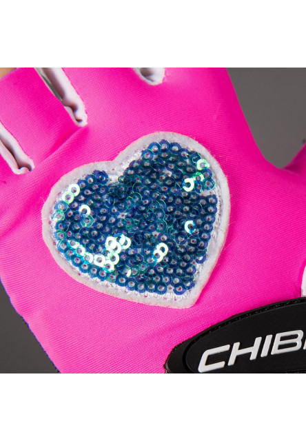 Chiba Detské cyklistické rukavice COOL KIDS HEART XS