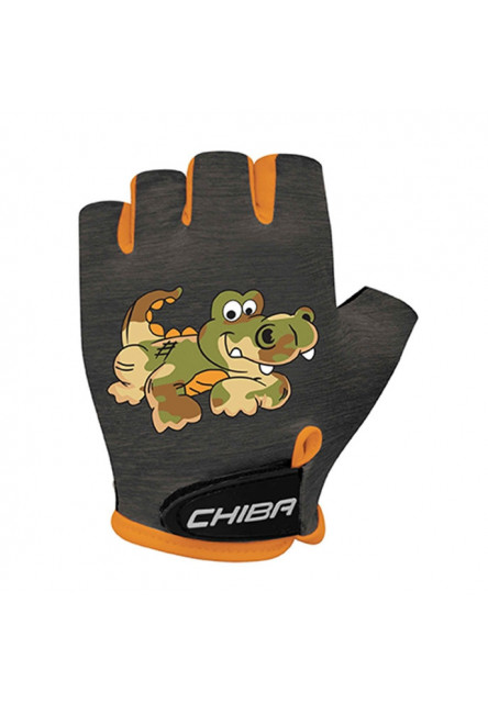 Chiba Detské cyklistické rukavice COOL KIDS Crocodile XS
