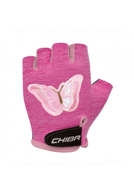 Chiba Detské cyklistické rukavice Cool Kids butterfly M