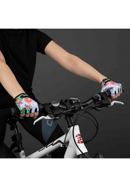 Chiba Detské cyklistické rukavice COOL KIDS Flamingo M
