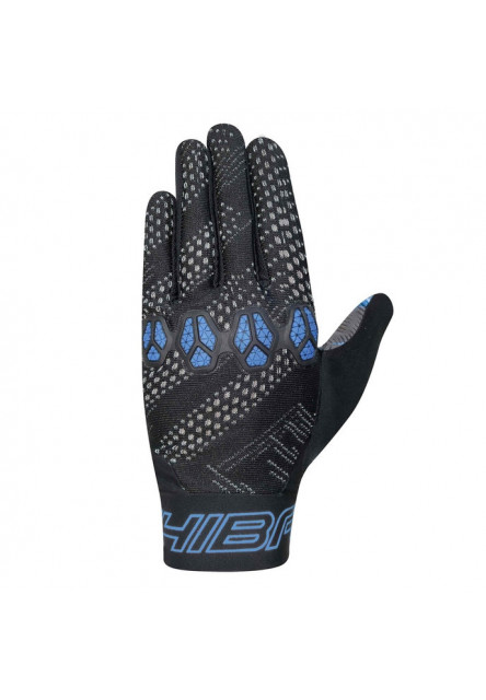 Chiba Detské cyklistické rukavice Trinity Youth BLACK-BLUE XS/S