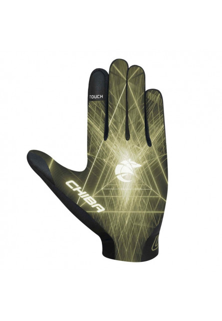 Chiba Detské cyklistické rukavice Trinity Youth BLACK-GREEN XS