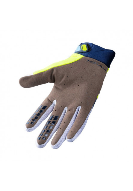 KENNY Detské cyklistické rukavice TRACK KID NAVY NEON 4