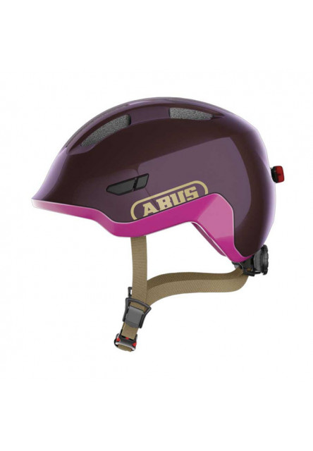 ABUS Detská cyklistická prilba Smiley 3.0 ACE LED royal purple 2026 M