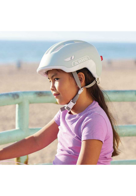 ABUS Detská cyklistická prilba Smiley 3.0 ACE LED royal purple 2026 M