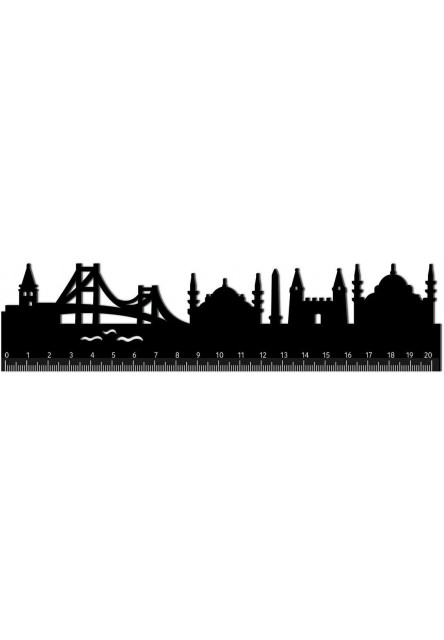 Pravítko Legami Follow The Skyline - Ruler - Istanbul - 20 cm