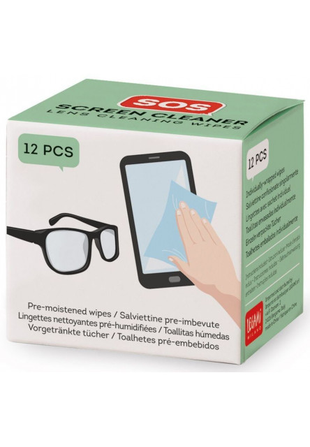 SOS čistič obrazoviek Legami Sos Screen Cleaner - Pre-Moistened Wipes
