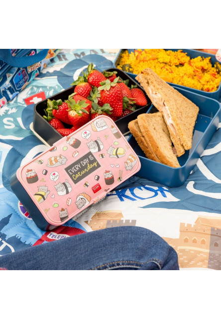 Box na desiatu Legami Lunch Box - Sushi Cat - 1200 Ml