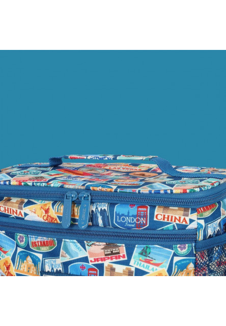 Taška na desiatu Legami Lunch Bag - Travel - Stickers - 7,7 L