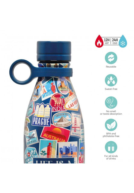 Termo fľaša Legami Hot & Cold - Vacuum Bottle - Travel - Stickers - 800 Ml